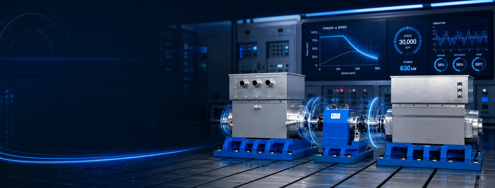 MDP high-speed dynamometer motor test bench